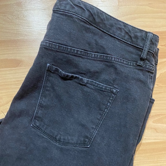 Mossimo - Black Distressed High Rise Mom Jeans - Picture 3 of 4